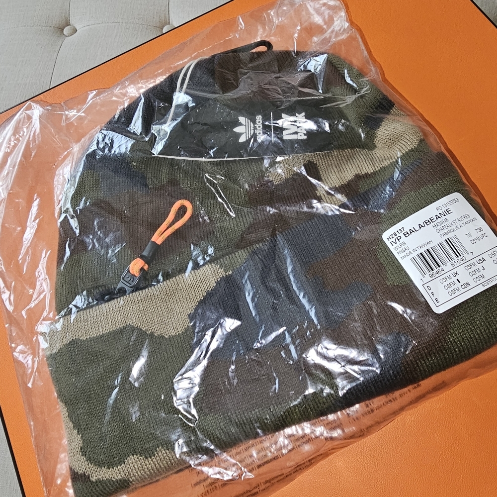 💥SOLD💥Beyonce Adidas x IVY PARK TRAILS TWO-IN-ONE BEANIE BALACLAVA Camo - Picture 6 of 6